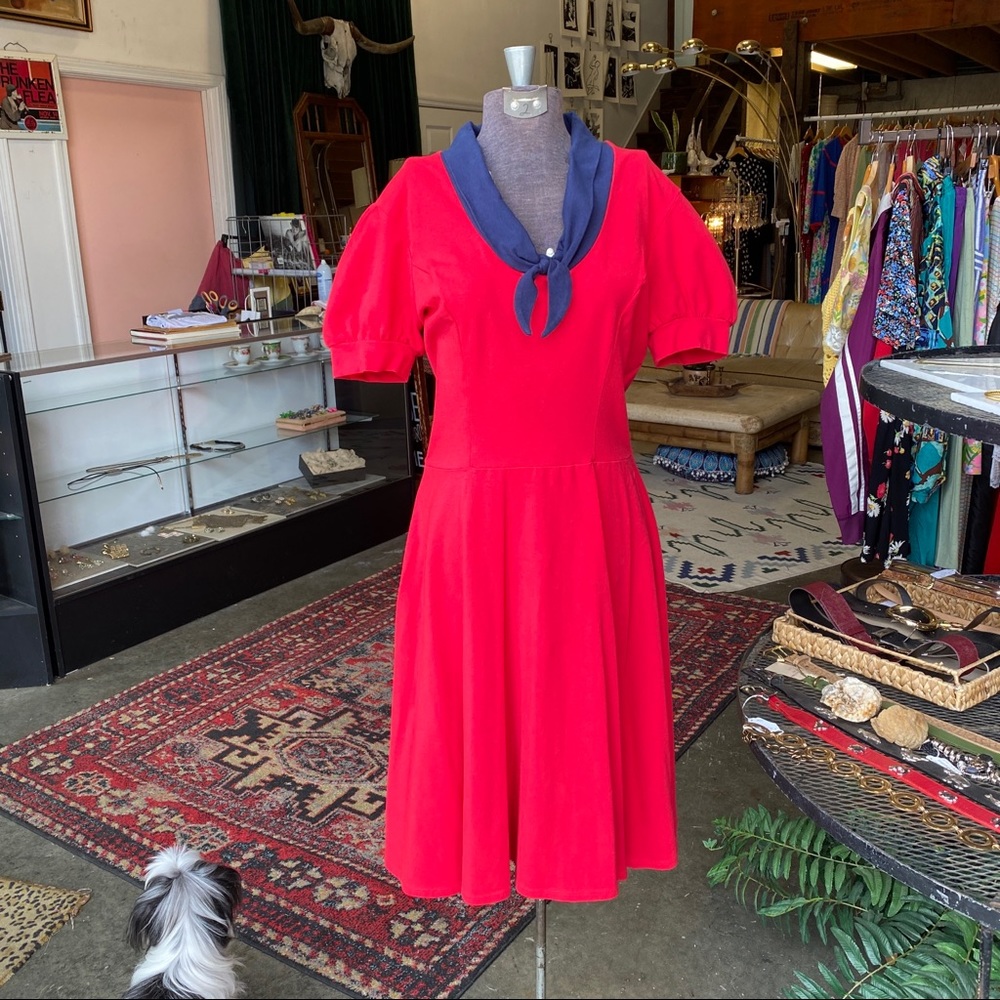 Bernie Dexter 1940s inspired sailors dress